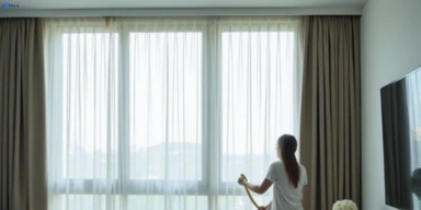 Delicate sheer drape cleaning north-narrabeen-nsw Matty Curtain Cleaning