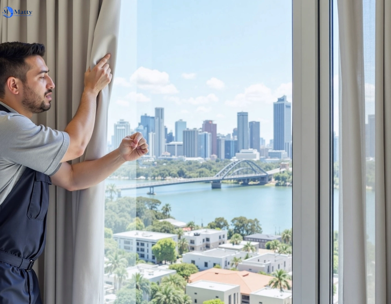 Professional curtain steam cleaning service north-narrabeen-nsw QLD by Matty Curtain Cleaning
